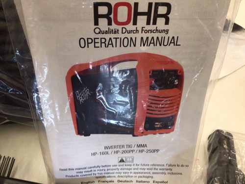 Tig mma 200a rohr - tig/mma,